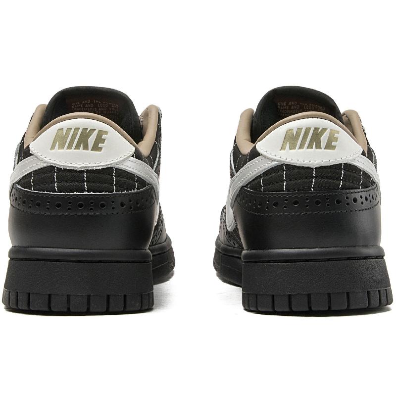 [Custom The Suit-suit thug]  Dunk Skateboarding Shoes Unisex Low-top Black
