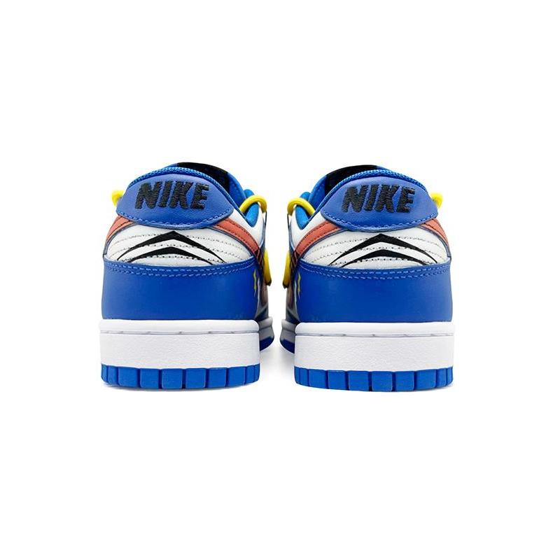 [Custom Men's SharkOW blue and white]  Dunk Skateboarding Shoes Men