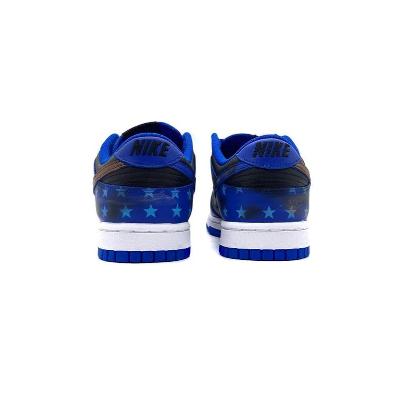 [Custom The unisex superhero Captain America]  Dunk Skateboarding Shoes Unisex Low-top Blue/Red