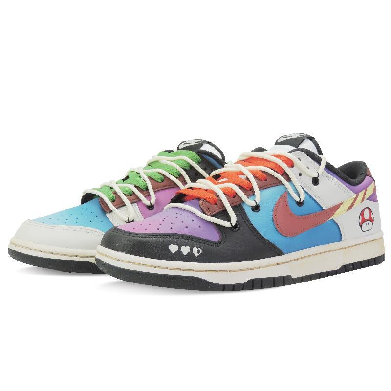 [Custom Super Mario Mandarin Duck]  Dunk Skateboarding Shoes Men