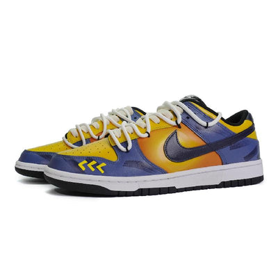 [Custom The male version of "Son of the Scorching Sun"]  Dunk Skateboarding Shoes Men Low-top Blue/yellow/orange