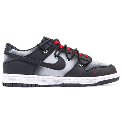 [Custom Scream]  Dunk Skateboarding Shoes Unisex Low-top Black/Red