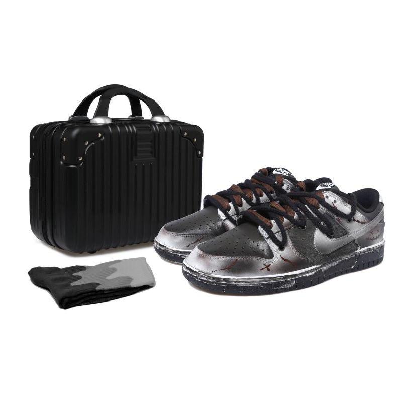 [Custom The S-BOX of the smiling man with a sticker] Nike Dunk Skateboarding Shoes Men