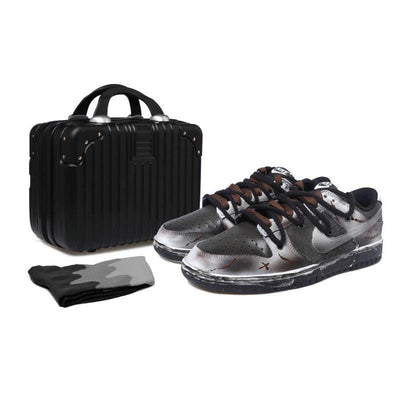 [Custom The S-BOX of the smiling man with a sticker]  Dunk Skateboarding Shoes Men