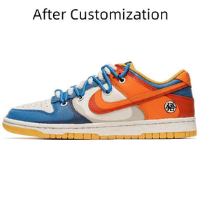 [Custom Dragon Ball Goku] Nike Dunk Skateboarding Shoes Men