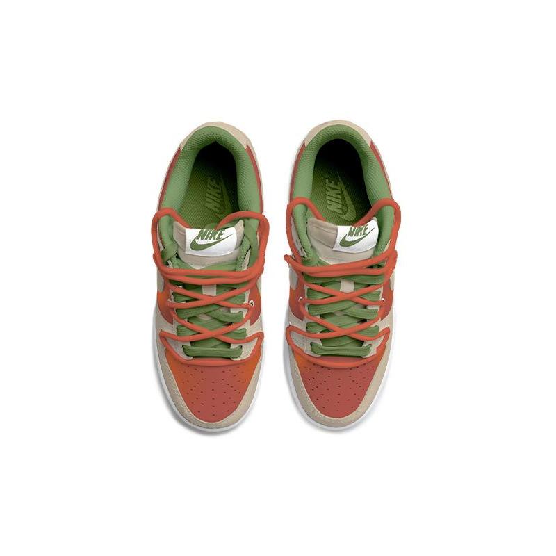 [Custom Pepper Boy]  Dunk Skateboarding Shoes Men Low-top Red/brown/green