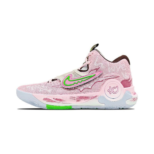 [Custom Men's pink and white style loves to leap]  KD Trey 5 X Basketball Shoes Men Low-Top White