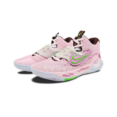 [Custom Men's pink and white style loves to leap]  KD Trey 5 X Basketball Shoes Men Low-Top White