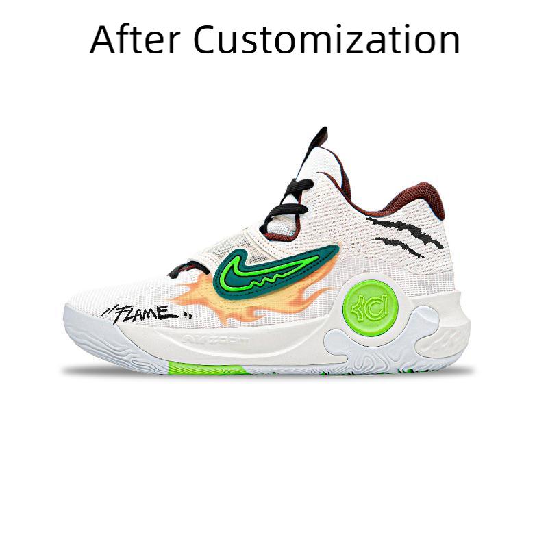 [Custom Men's fireworks] Nike KD Trey 5 X Basketball Shoes Men Low-Top Beige