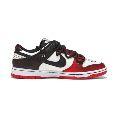 [Custom Ladies, congratulations on your prosperity]  Dunk Skateboarding Shoes Women's Low-top Red/Black/White