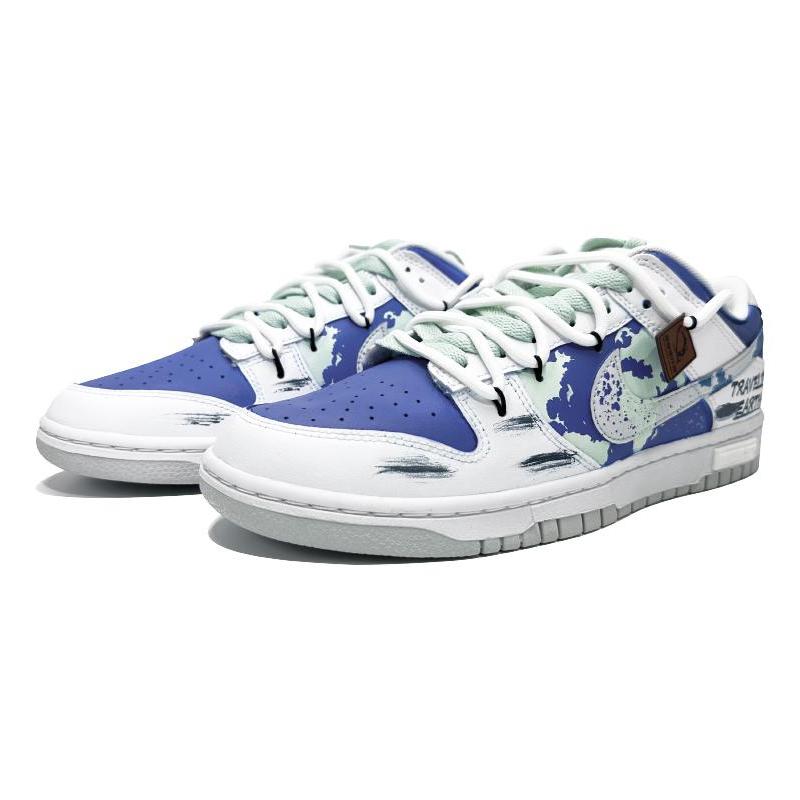 [Custom The male version of Star Traveler Earth]  Dunk Skateboarding Shoes Men