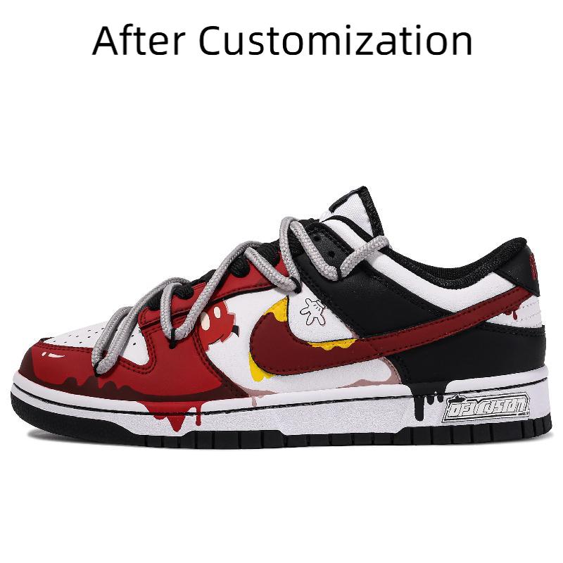 [Custom Halloween Romance] Nike Dunk Skateboarding Shoes Men