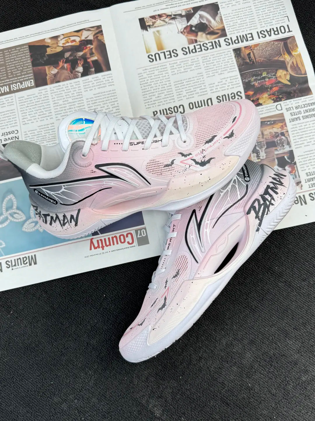 [Pink Phantom Bat] Custom Street LiNing Men's Basketball Shoes