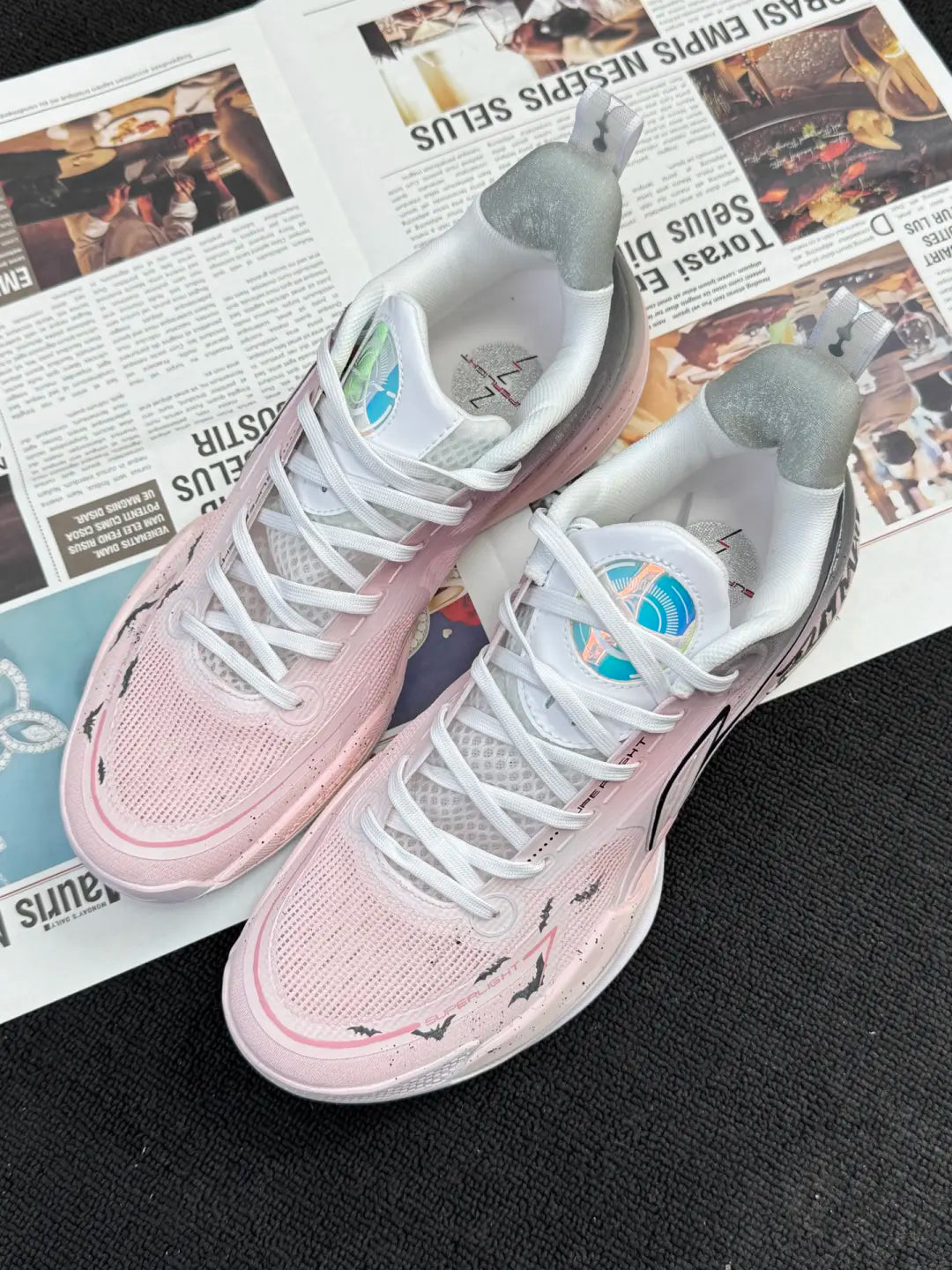 [Pink Phantom Bat] Custom Street LiNing Men's Basketball Shoes