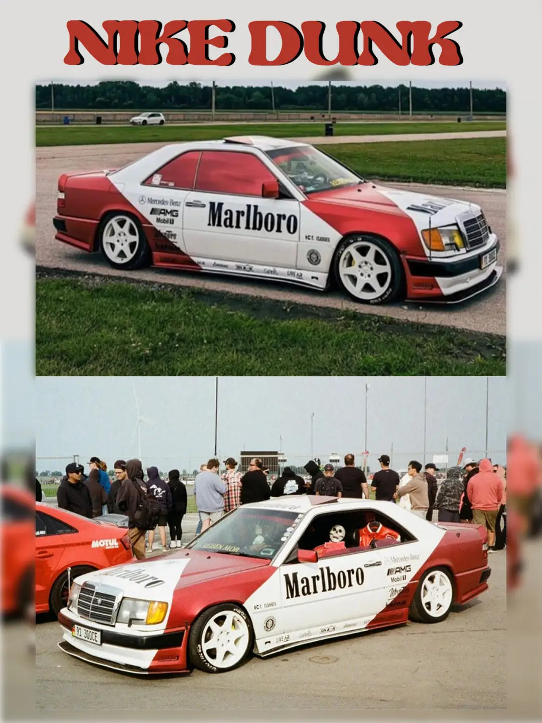 [Custom Dunk X Marlboro🏎️] Dunk Skateboarding Shoes Unisex Low-top