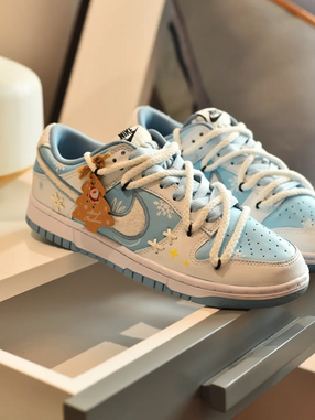 Snowflake Patch -  Dunk Skateboarding Shoes Men