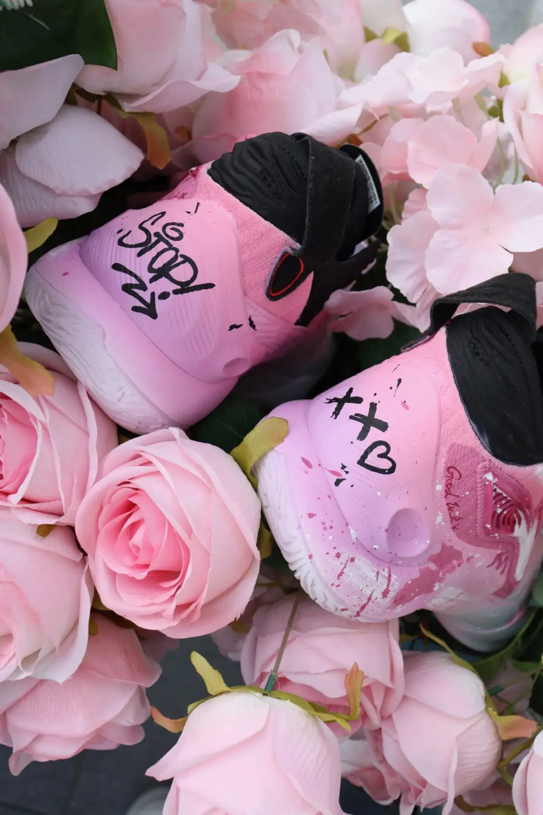 [Evening Sunset/Cherry Blossoms] Custom Street LiNing Basketball Shoes Unisex