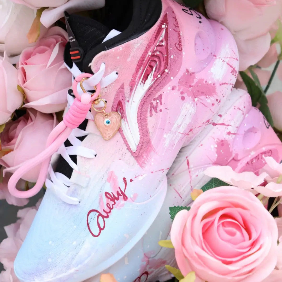 [Evening Sunset/Cherry Blossoms] Custom Street LiNing Basketball Shoes Unisex