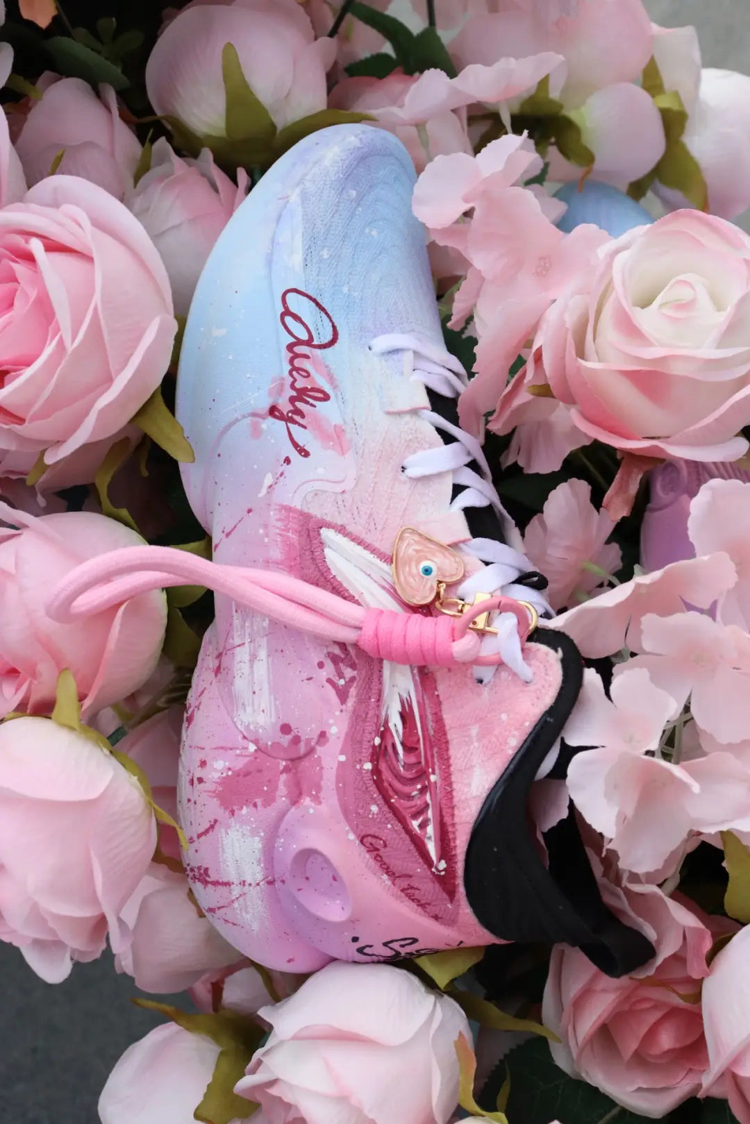[Evening Sunset/Cherry Blossoms] Custom Street LiNing Basketball Shoes Unisex