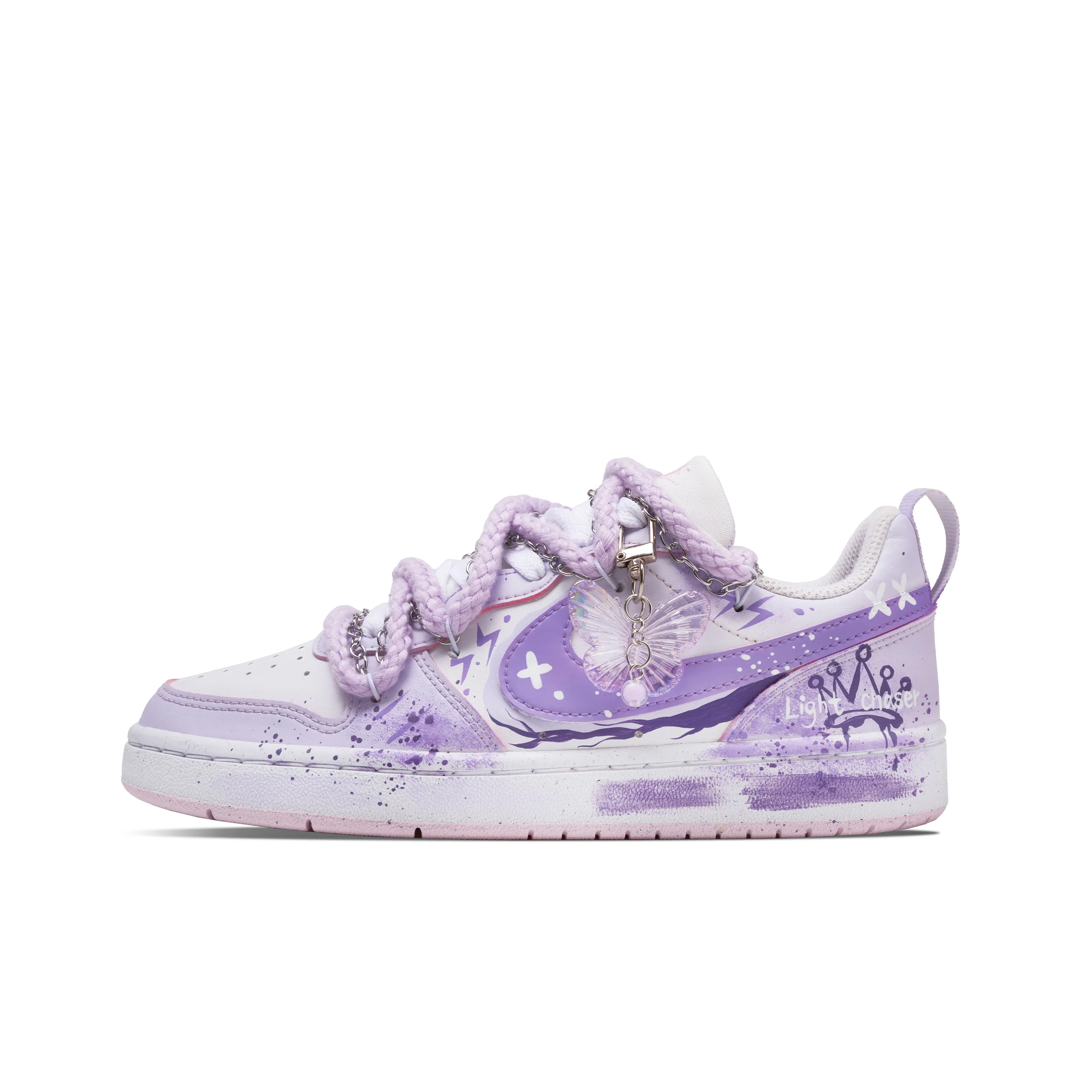 [Custom Peach Blossoms] Court Borough Skateboarding Shoes Unisex Four Color