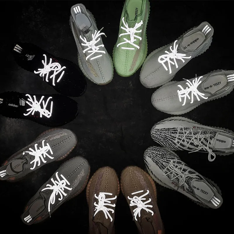 3M Luminous Reflective Set Shoelaces Unisex Couple's Style