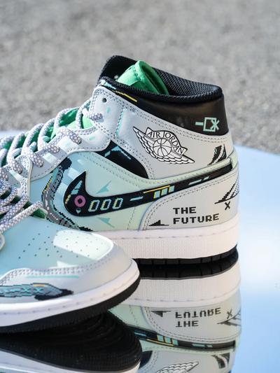FZBB Cyberpunk -  Men's Jordan 1 Mid Custom