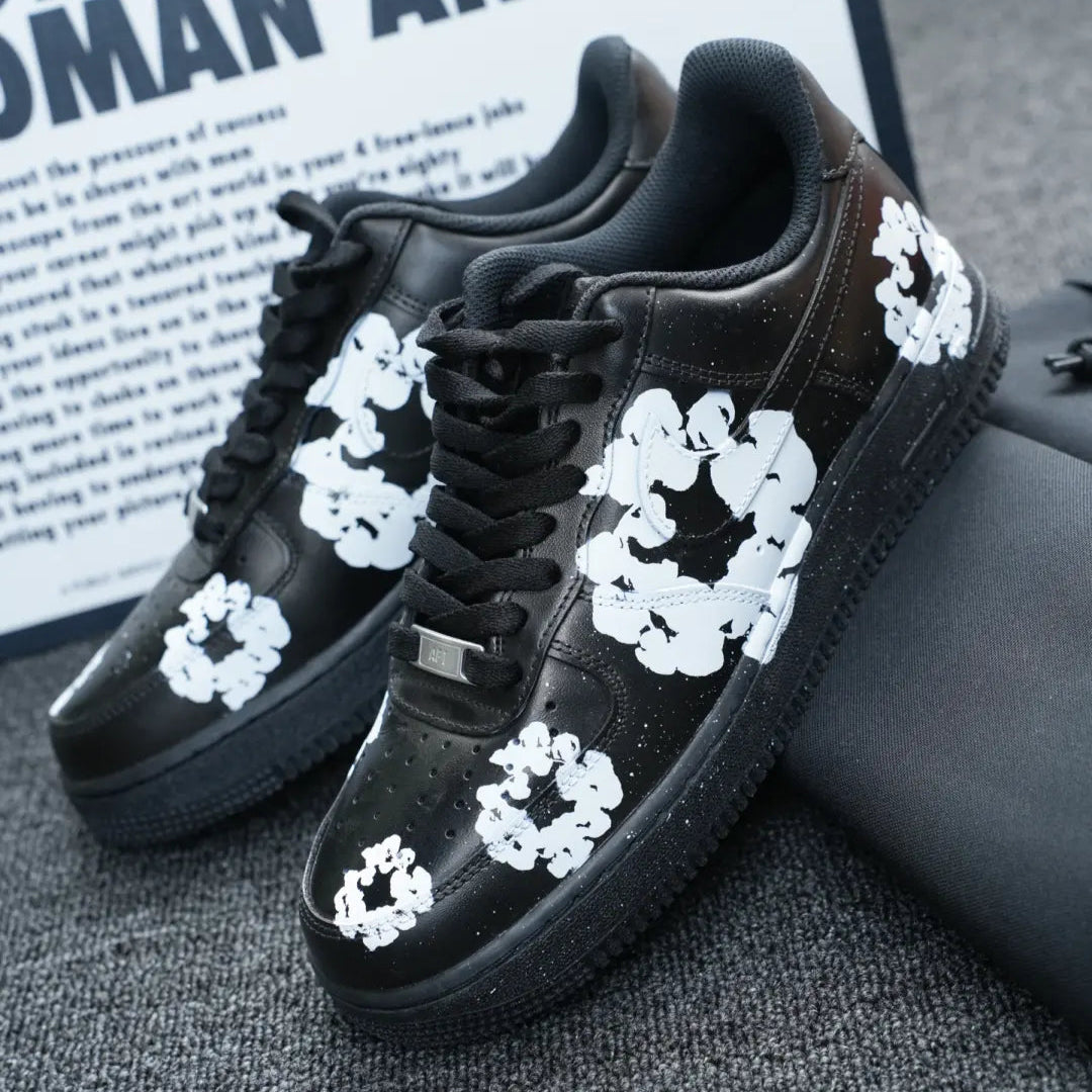 [Custom Petals in Bloom] Nike Air Force 1 Skateboarding Shoes Unisex