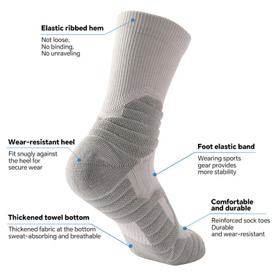 Training Socks Men's Sports Socks High Top Long Socks