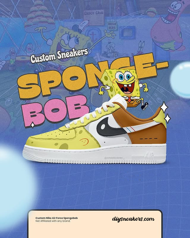 SpongeBob SquarePants Theme Mobilization-Unisex Air Force Custom