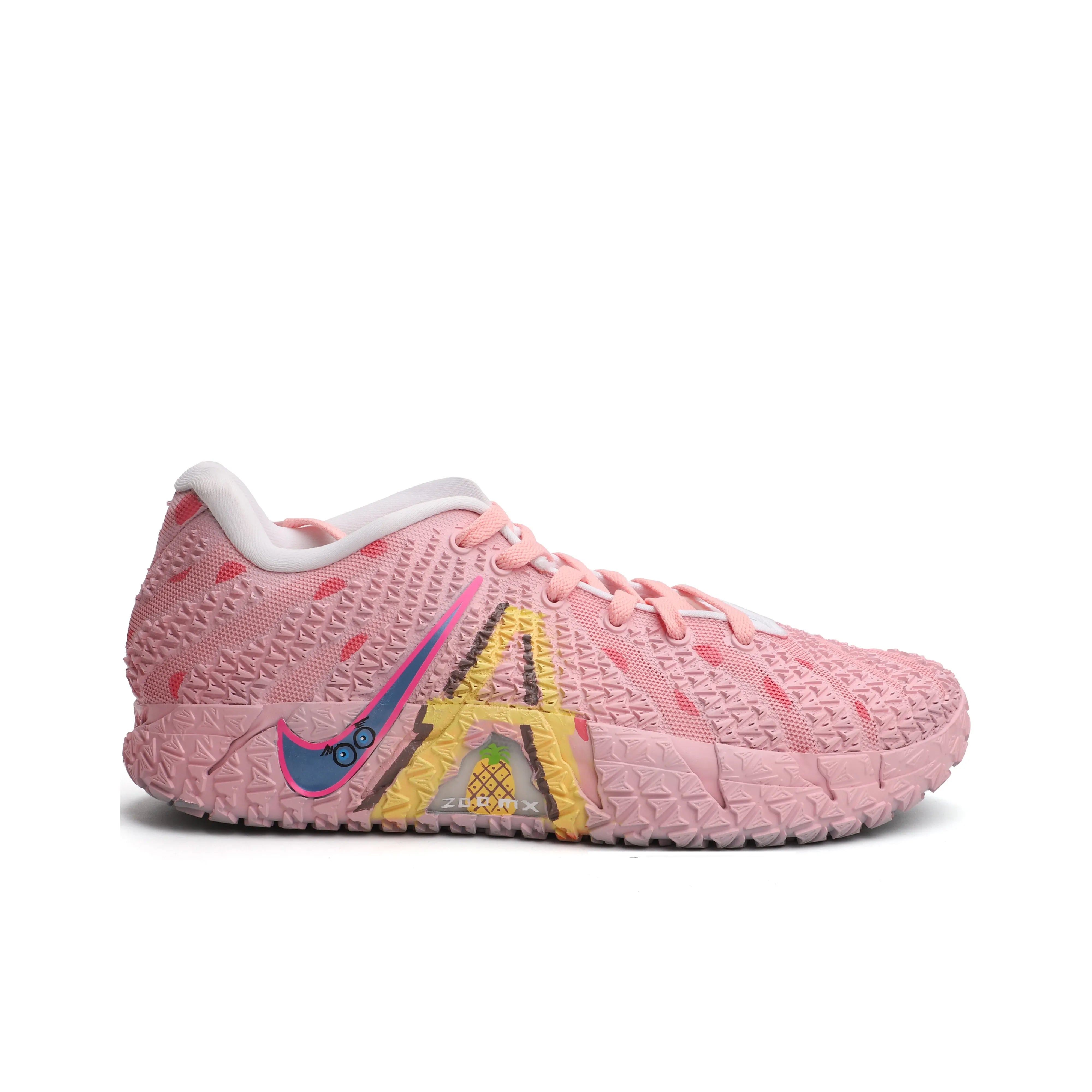 [Custom SpongeBob SquarePants and Patrick Star - Pineapple House] Ja 3 Morant III Basketball Shoes Men's Mid-Top Split-Color shoes