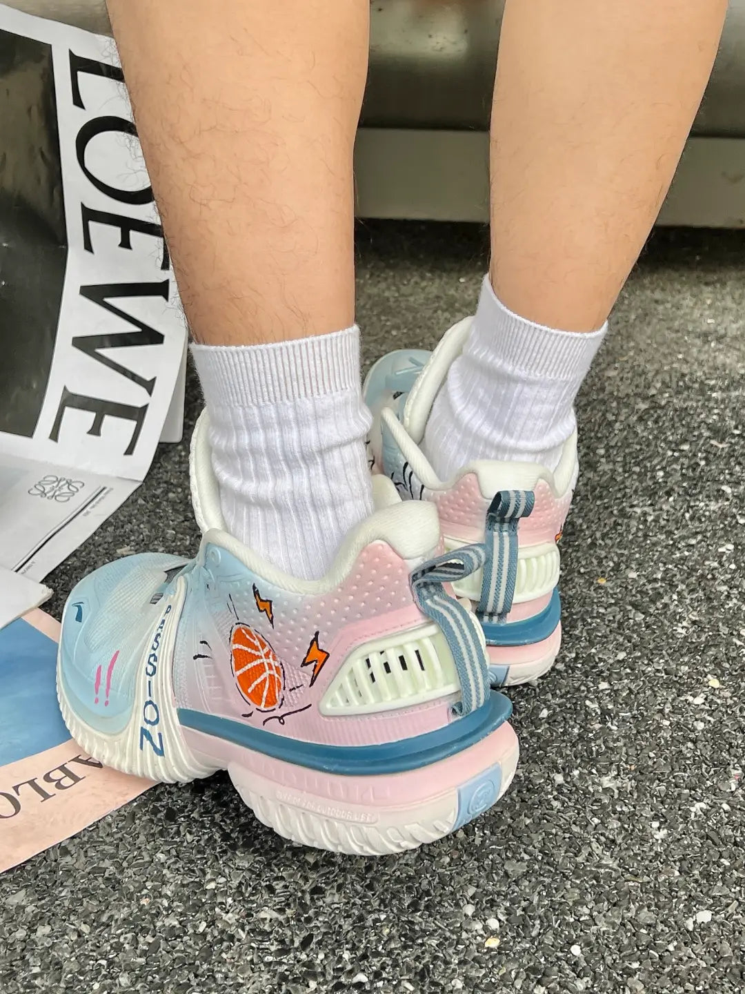 [Multi-Color Available] Custom Color Matching Trend LiNing Basketball Shoes Unisex