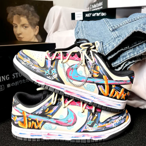 Death Sparks - Custom  Dunk  Low Unisex Street Graffiti Skateboarding Shoes
