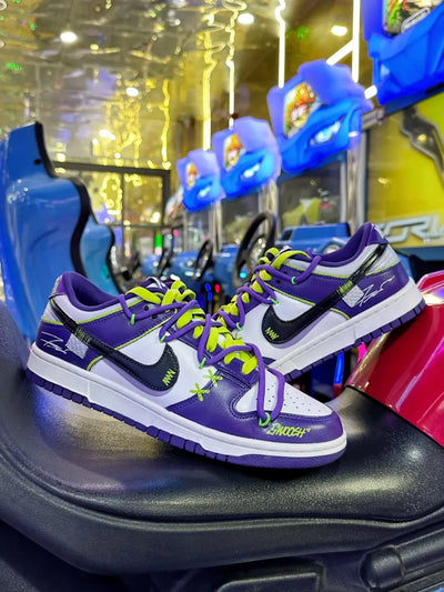 [Custom Evangelion] Dunk Retro Men's  Skateboarding Shoes Purple