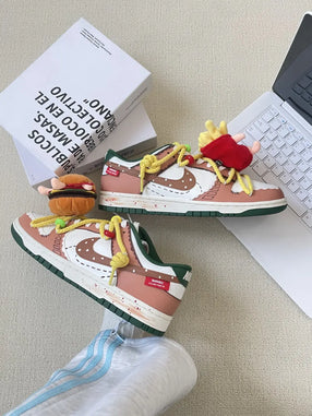 Burger - Burger Fries Detachable Fun Graffiti Unisex