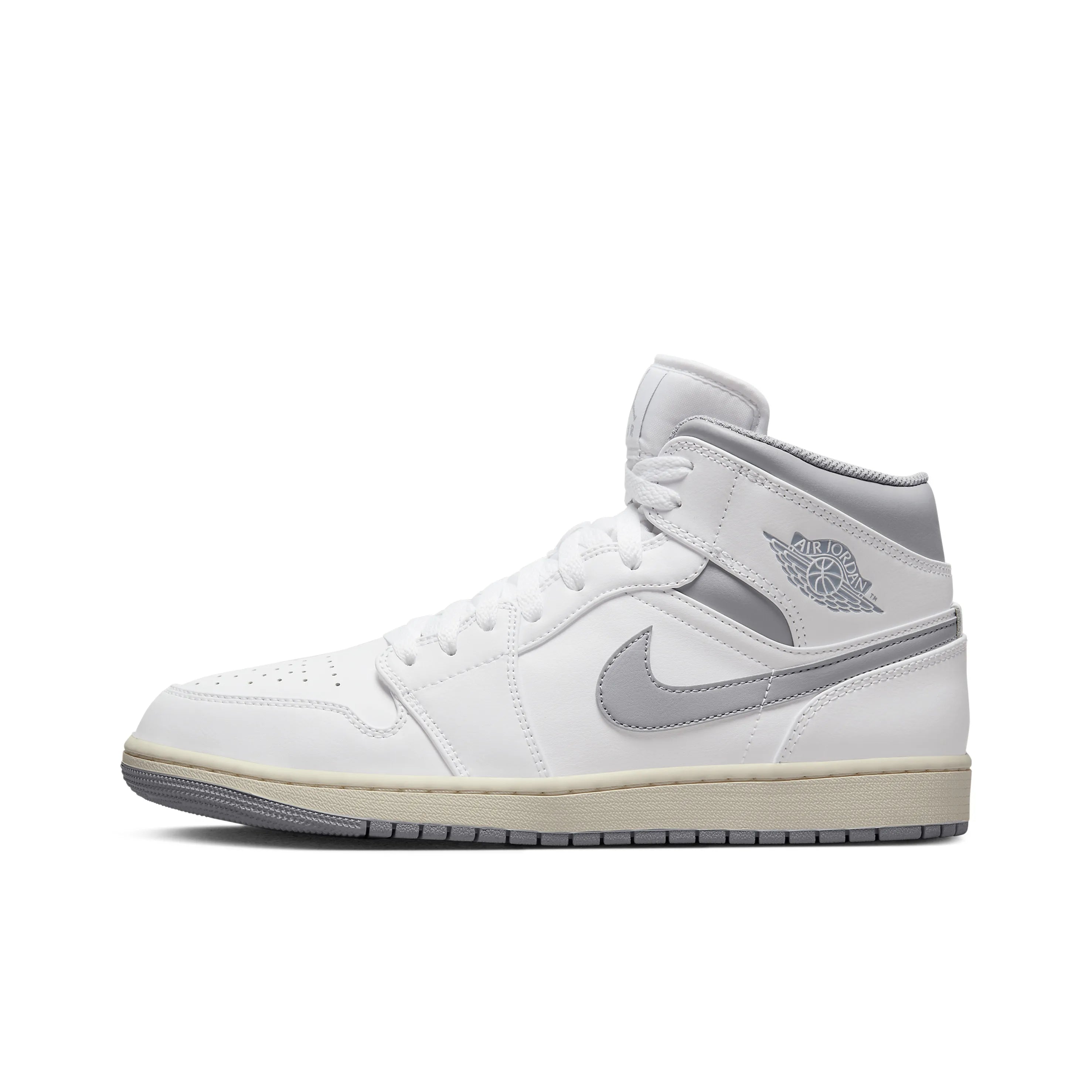 [Custom Cyber White Sugar] Jordan Air Jordan 1 Mid Unisex Skateboarding Shoes