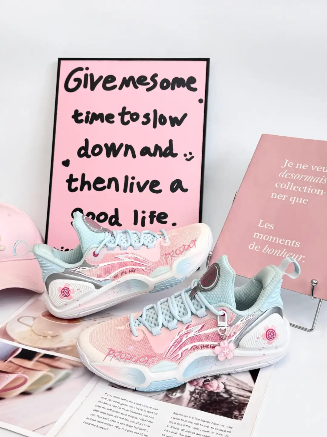 [Full of Cherry Blossoms] Custom Street LiNing Basketball Shoes Unisex