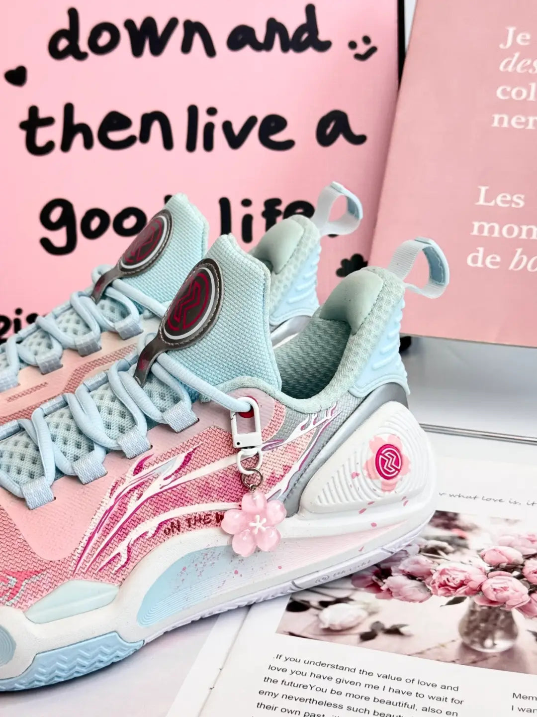 [Full of Cherry Blossoms] Custom Street LiNing Basketball Shoes Unisex