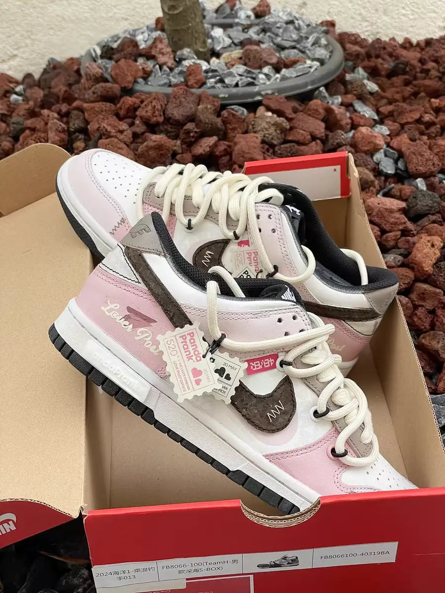[Custom Women's Heart-shaped]  Dunk Skateboarding Shoes Women's
