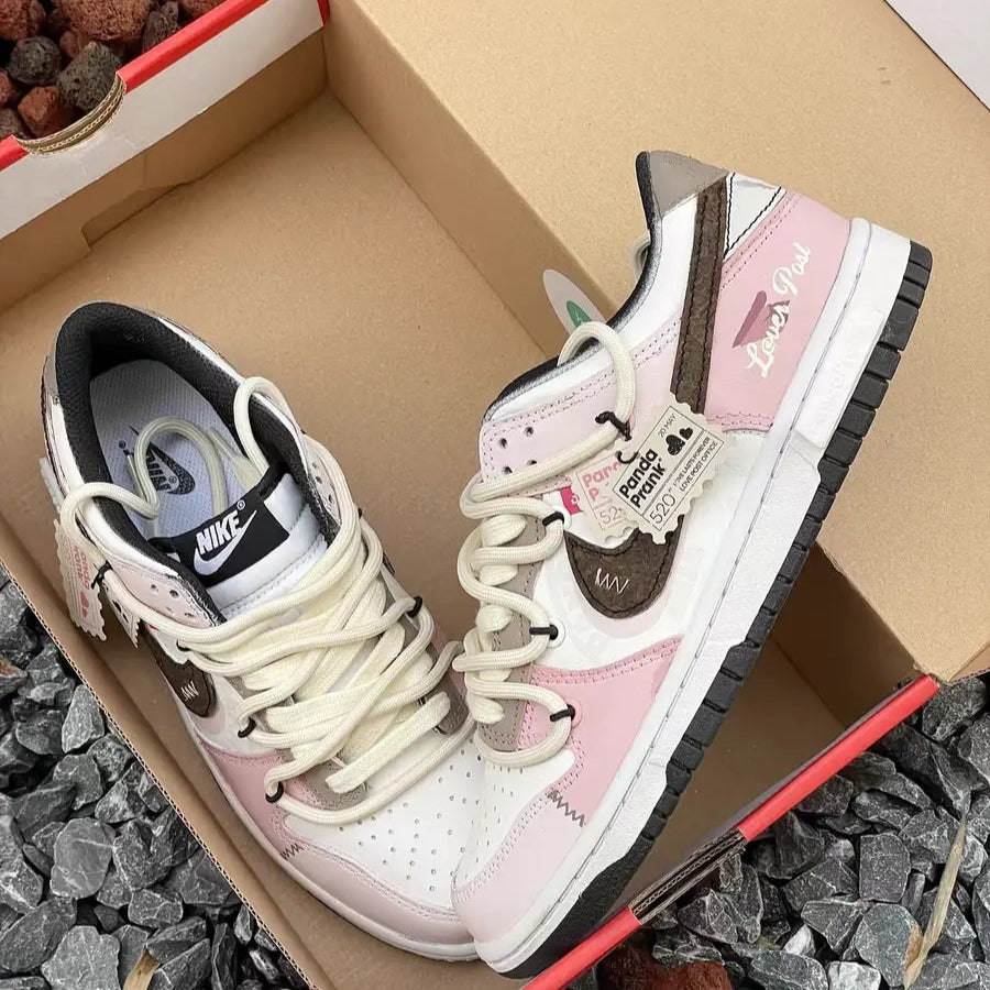 [Custom Women's Heart-shaped S-BOX] Nike Dunk Skateboarding Shoes Women's