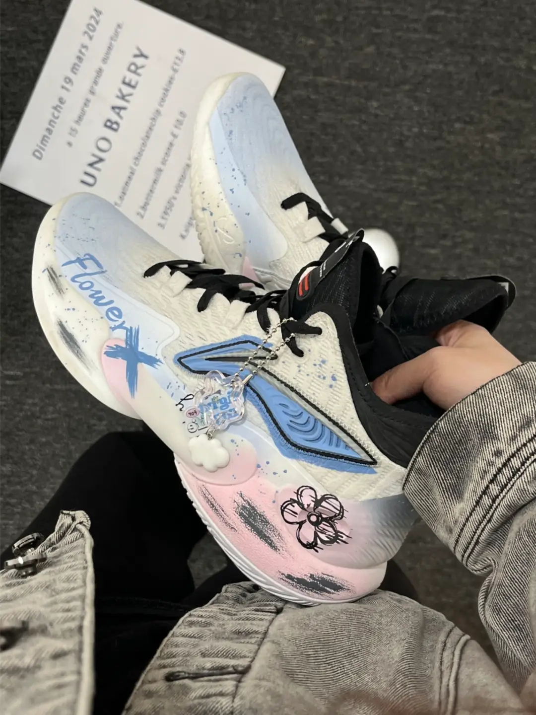 [Free Walk - Blue and Pink Color Clash] Custom Street LiNing Basketball Shoes Unisex