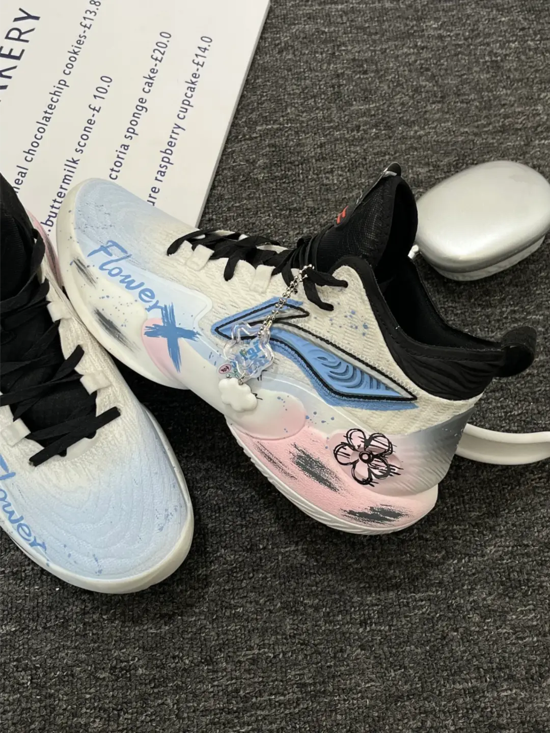 [Free Walk - Blue and Pink Color Clash] Custom Street LiNing Basketball Shoes Unisex