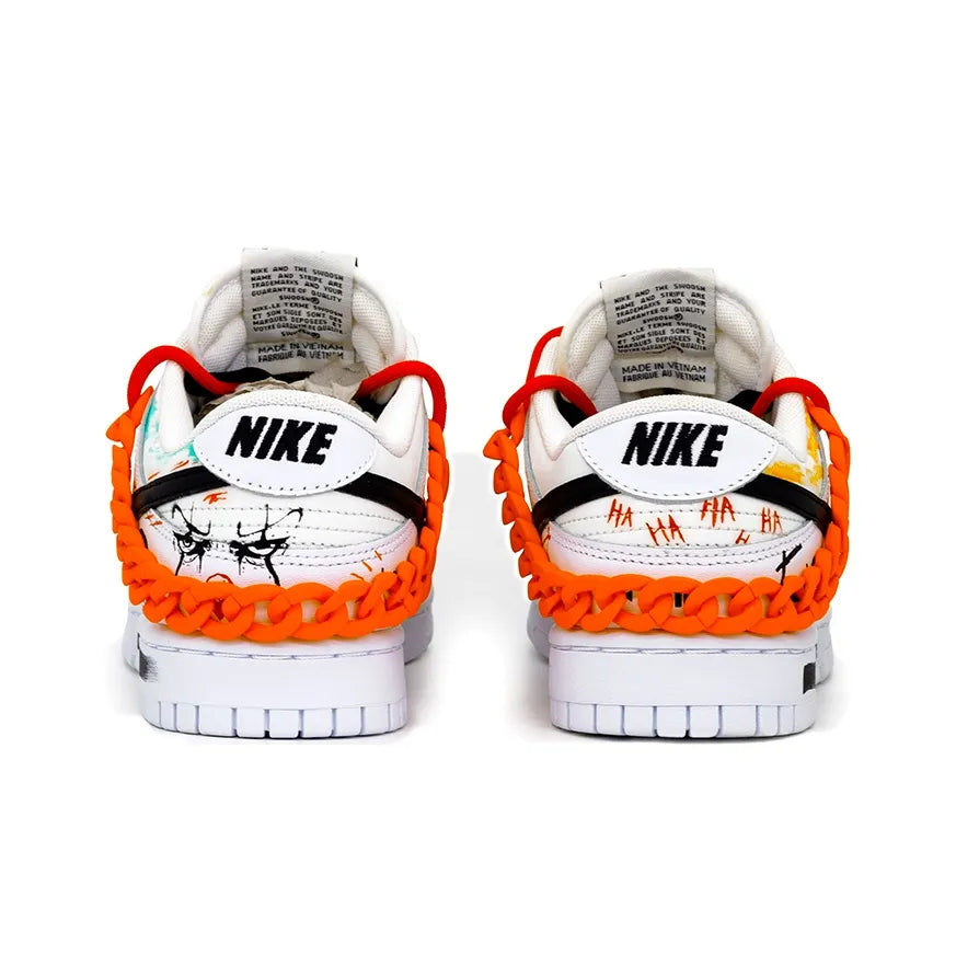 [Customized Joker/Hand-drawn Graffiti] Air Force 1 Shoes Unisex Asymmetrical Pattern Style
