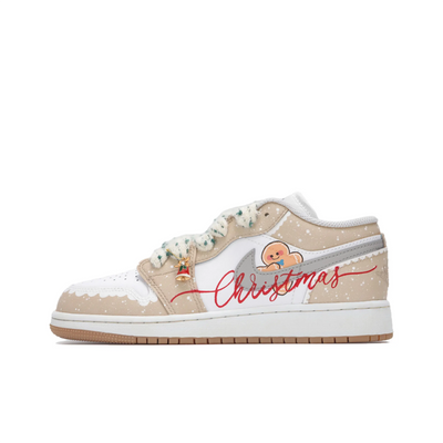 [Custom Christmas Gingerbread Man] Dunk Skateboarding Shoes Women's Low-top