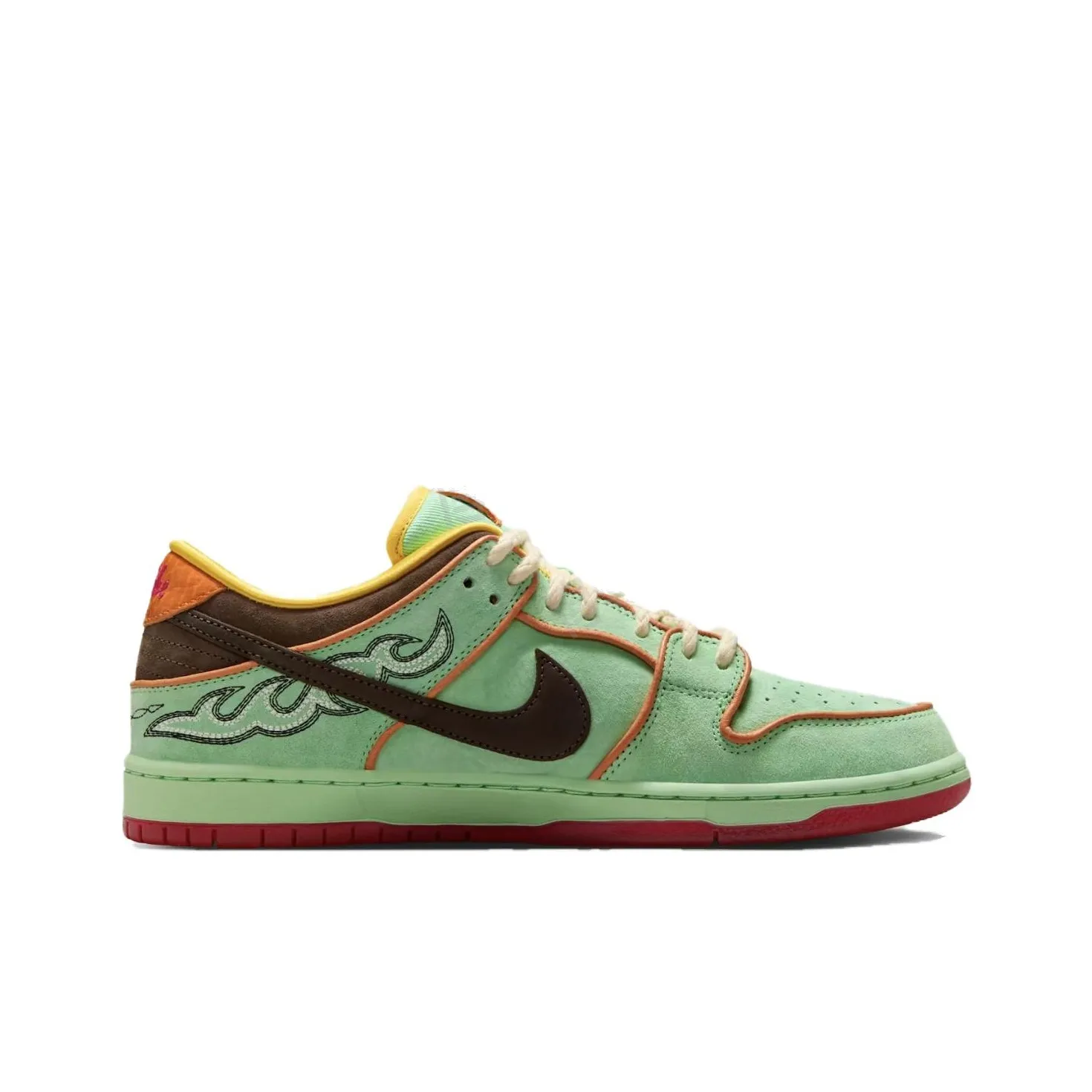 [Custom Shenron] Dunk Low Skateboard Shoes Unisex Green Suede