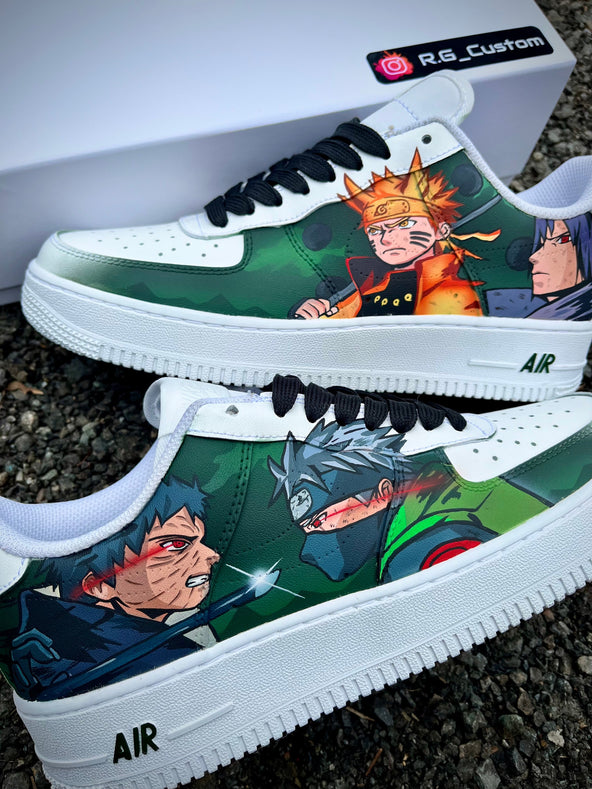 [Custom Obito and kakashi Naruto-Sasuke ] Air Force 1 Skateboarding Shoes Unisex