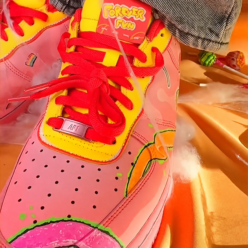 [Custom Candy Sweetheart Area] Air Force 1 Low Skateboard Shoes Unisex