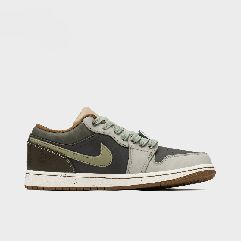 Red Berries Amidst Greenery - Men's Jordan 1 Low Custom