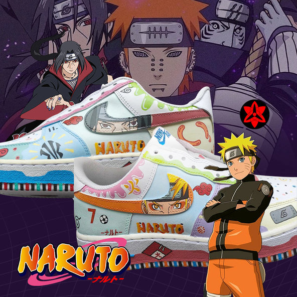 [Custom Naruto] Air Force 1 Skateboard Shoes Unisex