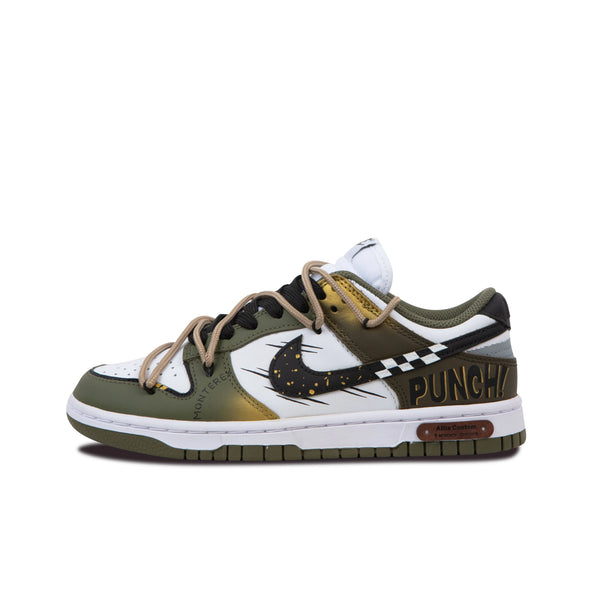 [Custom Speed Racer] Dunk Skateboarding Shoes Unisex Low-top Green/Brown