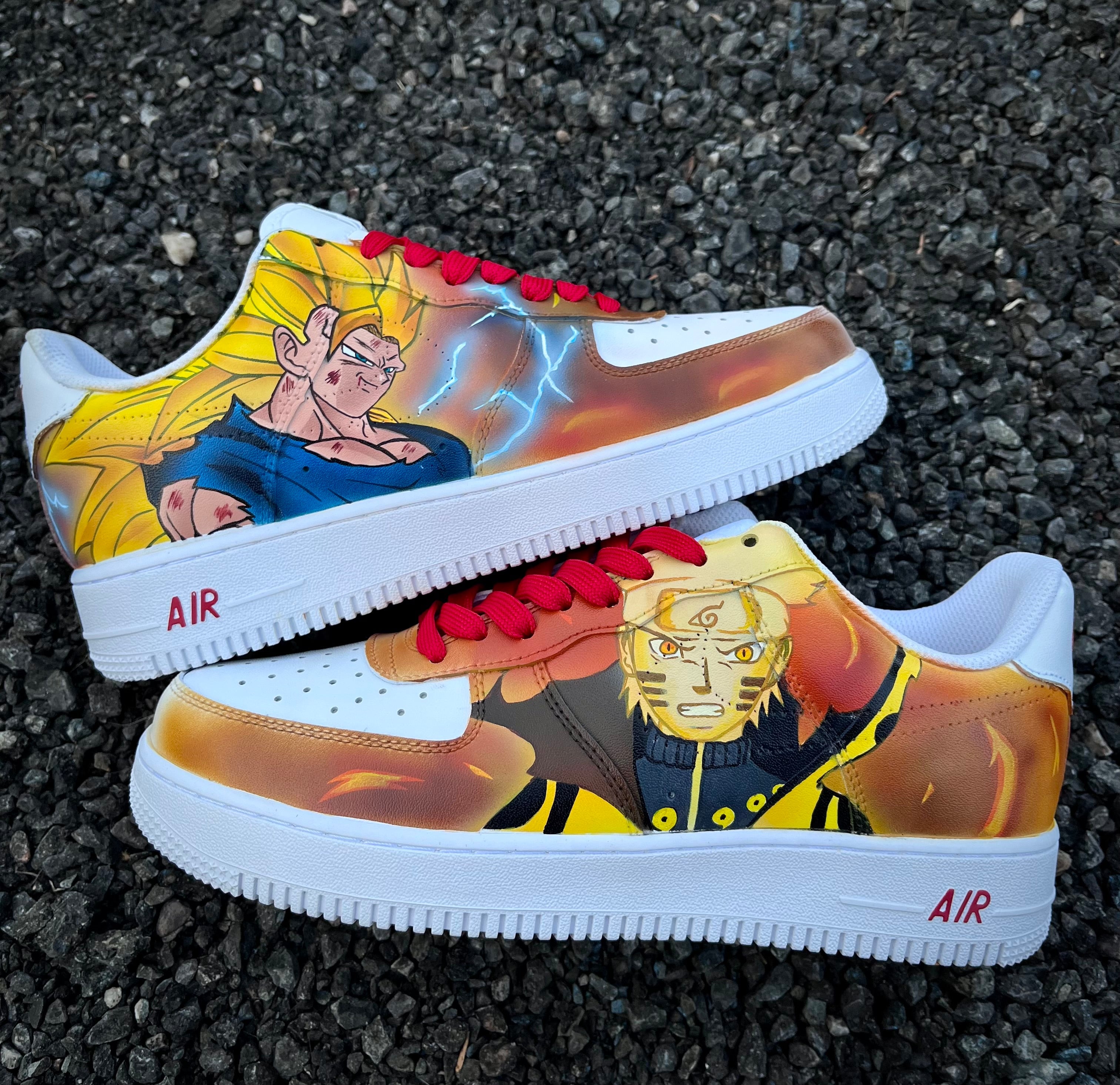 [Custom Naruto vs Goku / Dragon ball] Air Force 1 Skateboarding Shoes Unisex